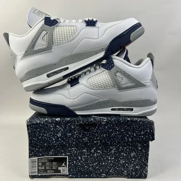 Nike Shoes Air Jordan 4 Retro Midnight Navy 2024